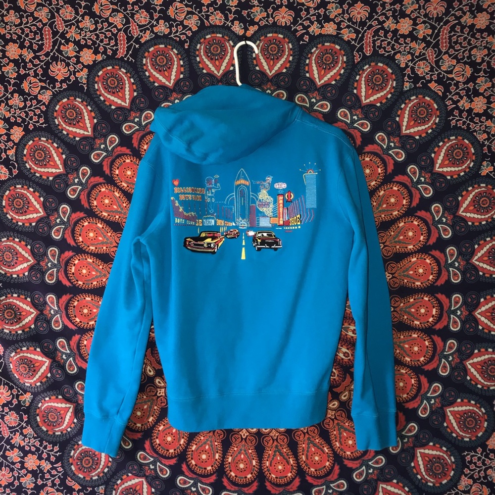 Billionaire Boys Club Blue Zip Hoodie